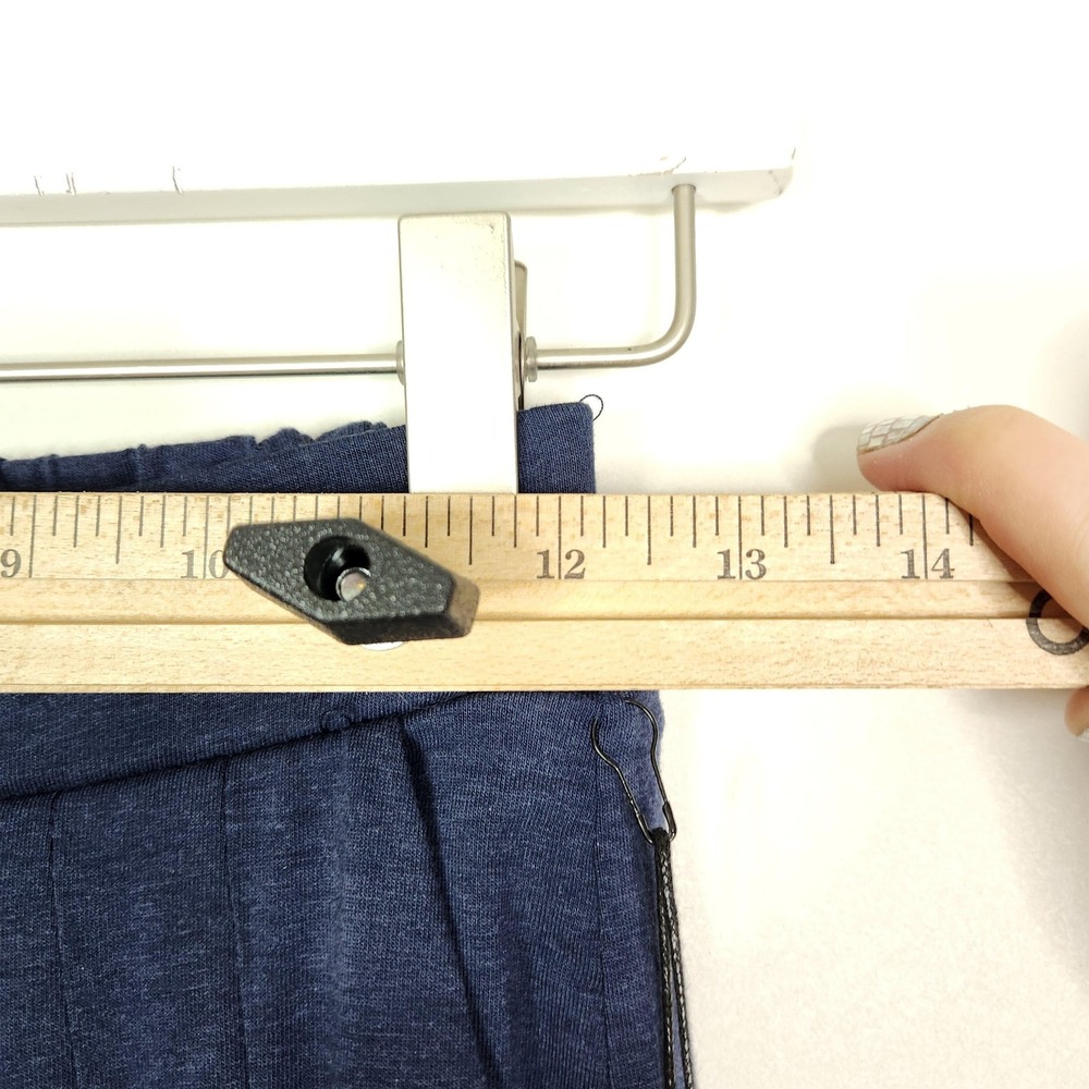 LAIRD Palazzo Pants Womens Small Navy Wide Leg Pull On Stretch Lounge‎ Relaxed - Picture 7 of 12